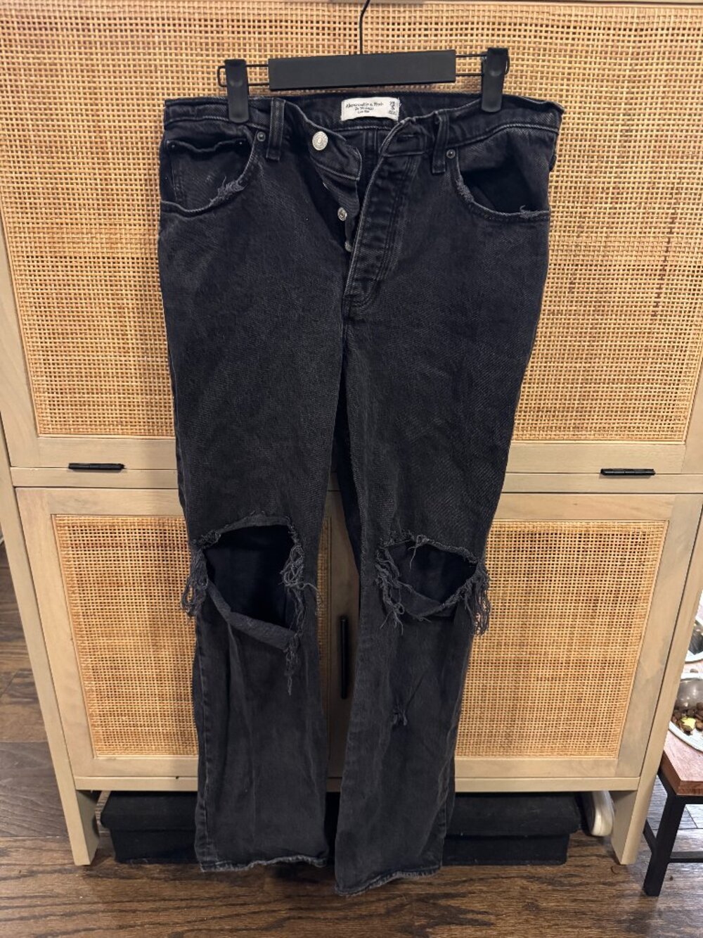 90's Baggy Lowrise with Distressed knees